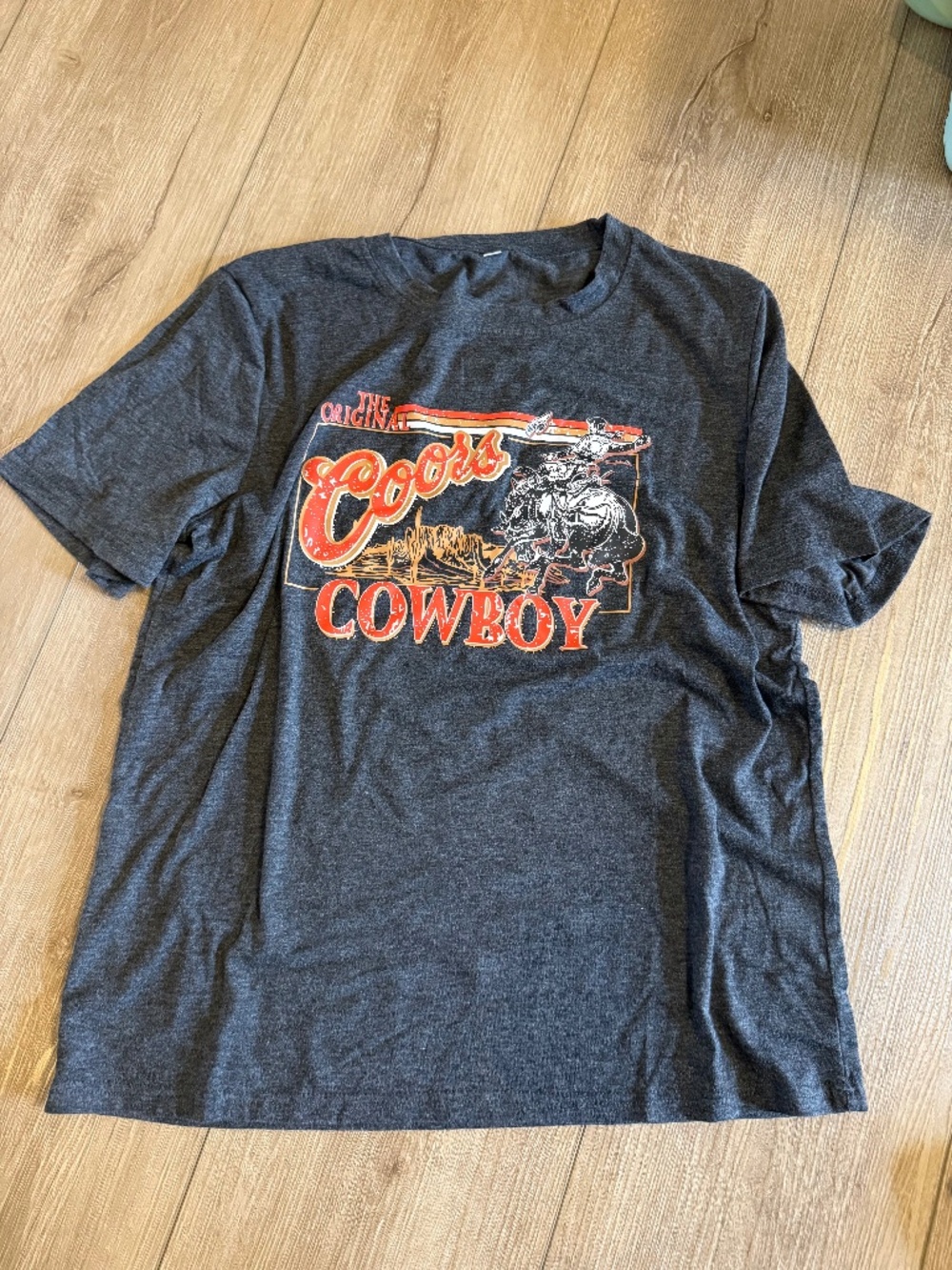 Coors Cowboy T-Shirt - Size L